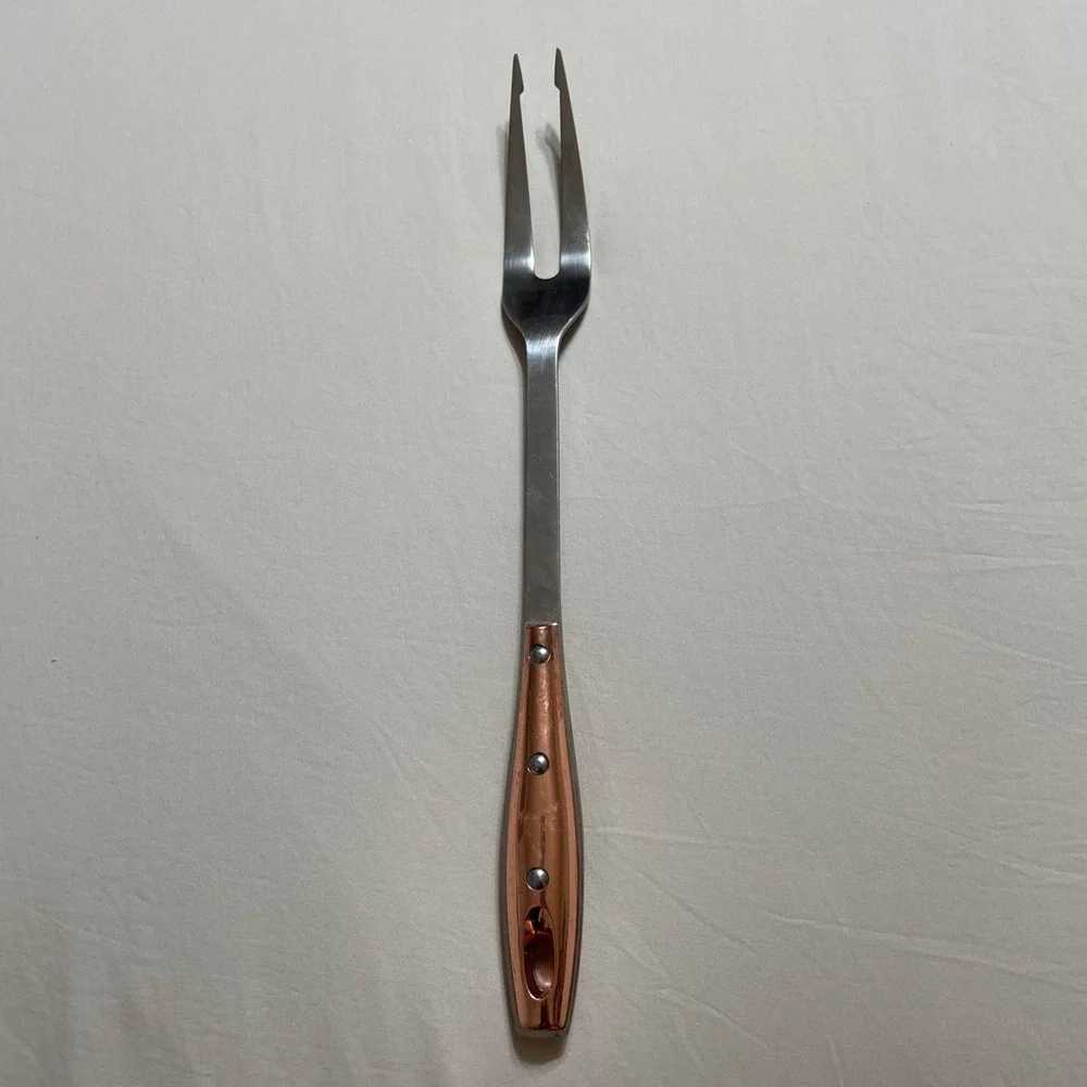 Brandani Serving Fork with Copper Colored‎ Handle 13